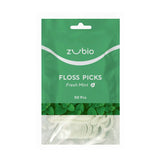 Zubio Mint Dental Floss Picks with Toothpick 50 Count