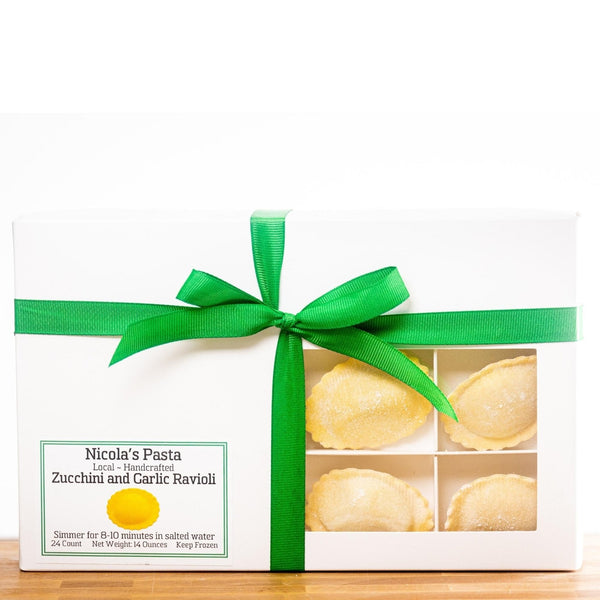 Zucchini and Garlic Scape Ravioli