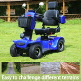 Zvg 4-Wheel Heavy-Duty 500W 48V20AH Electric All-Terrain Mobility Scooter (SAK93647)