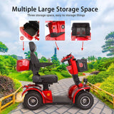 Zvg 4-Wheel Heavy-Duty 500W 48V20AH Electric All-Terrain Mobility Scooter (SAK93647)