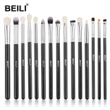 BEILI Black Makeup brushes set Professional Natural goat hair brushes Foundation Powder Contour Eyeshadow make up brushes