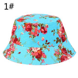 1pcs Brand Spring Women Hat Cap Men Bucket Hat Flat Ladies Sun Hat Male Floral Female Summer Hip Hop Panama Cap