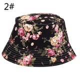 1pcs Brand Spring Women Hat Cap Men Bucket Hat Flat Ladies Sun Hat Male Floral Female Summer Hip Hop Panama Cap