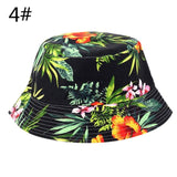 1pcs Brand Spring Women Hat Cap Men Bucket Hat Flat Ladies Sun Hat Male Floral Female Summer Hip Hop Panama Cap