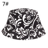 1pcs Brand Spring Women Hat Cap Men Bucket Hat Flat Ladies Sun Hat Male Floral Female Summer Hip Hop Panama Cap