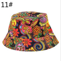 1pcs Brand Spring Women Hat Cap Men Bucket Hat Flat Ladies Sun Hat Male Floral Female Summer Hip Hop Panama Cap